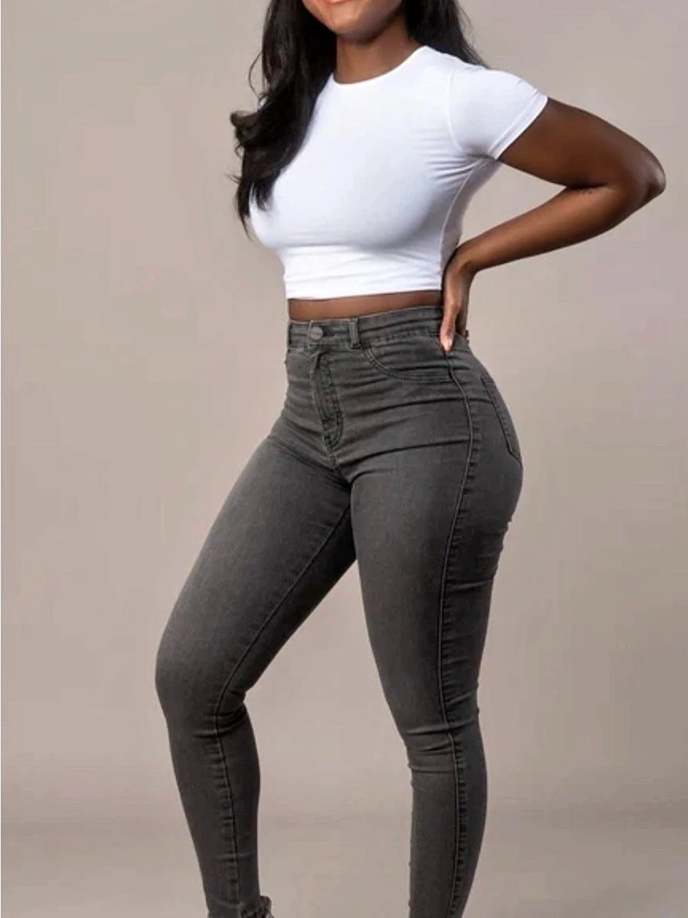 Fit Jeans Skinny contour grey small